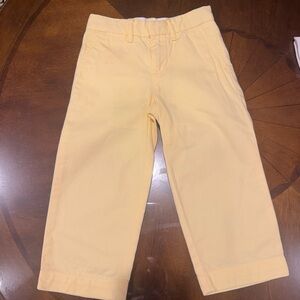 Ralph Lauren Kids Yellow Chino Pants